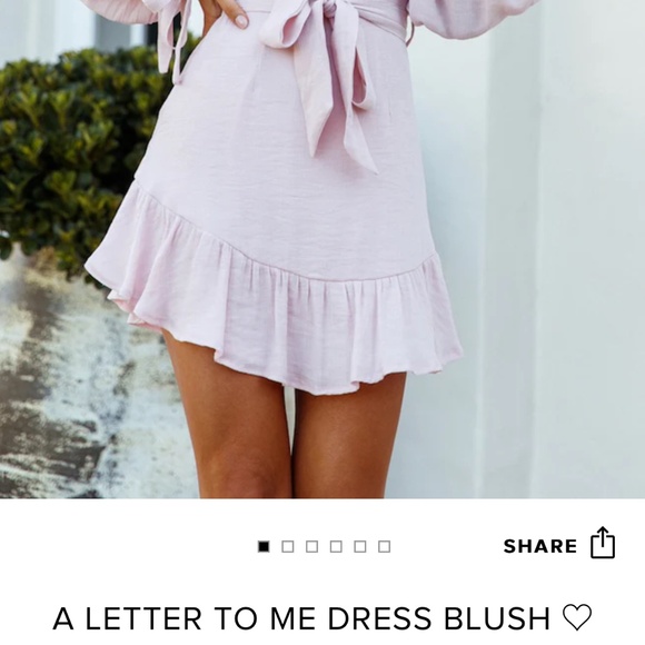Hello Molly A Letter to Me Mini Dress Blush US 2 | Size XS - Picture 8 of 10